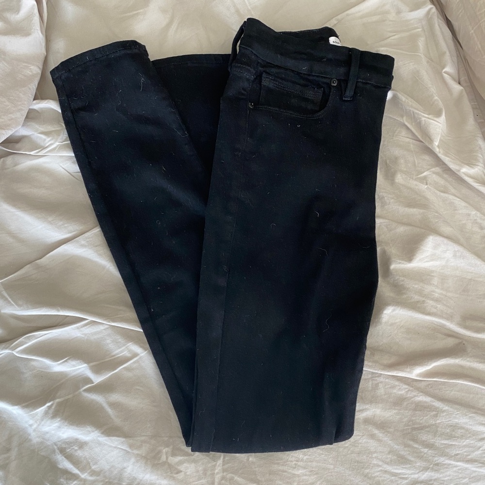 Good American Always Fits Good Black Skinny Jeans